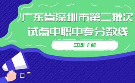 廣東省深圳市第二批次試點中職中專分數線