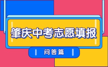 今日開始填報!25年肇慶中考志愿填報問答